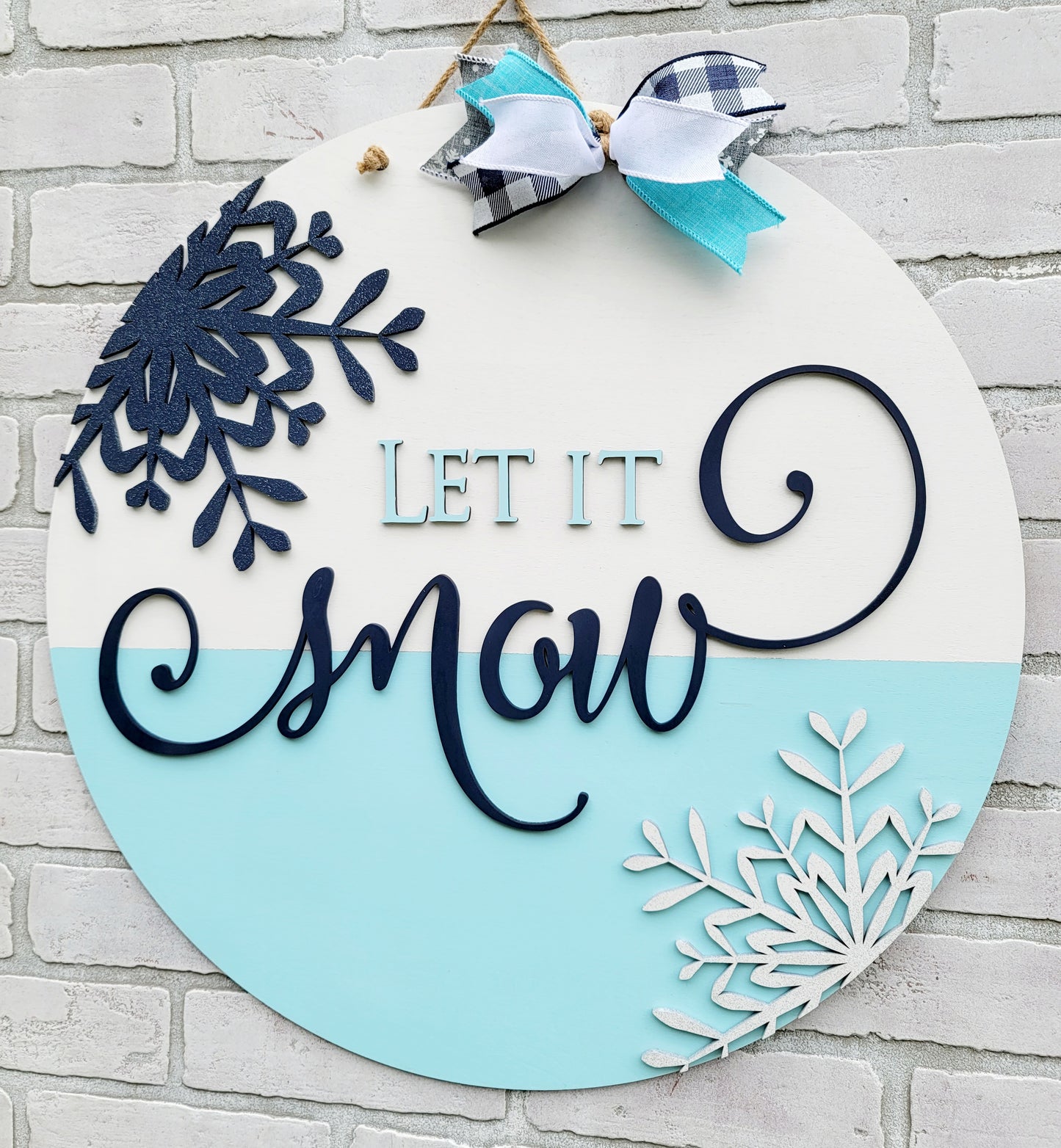 Let It Snow Door Hanger