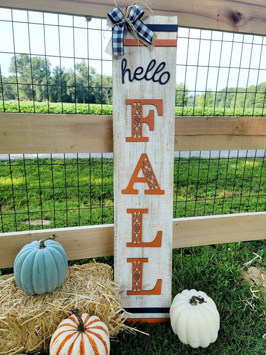 Hello Fall Porch Leaner- wholesale