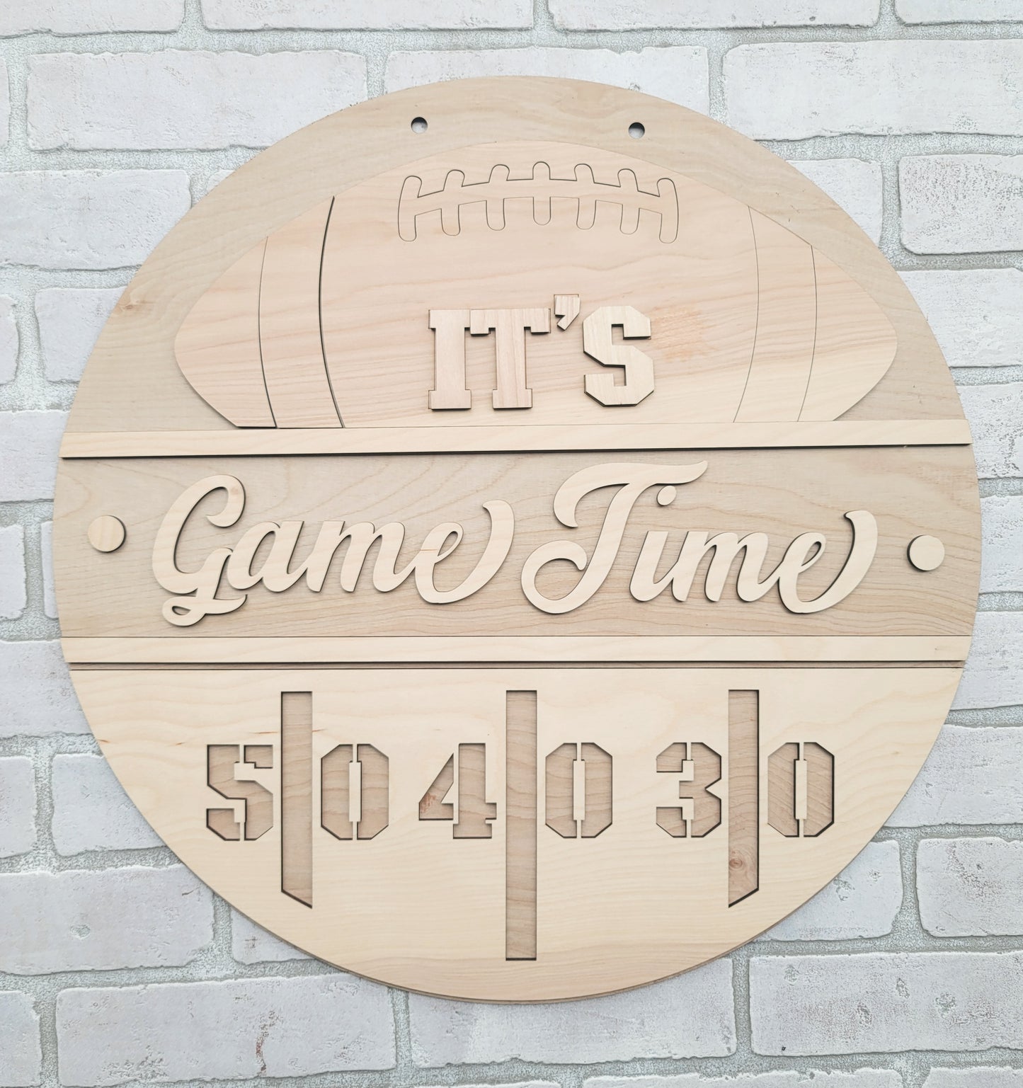 Its Game Time Football Door Hanger