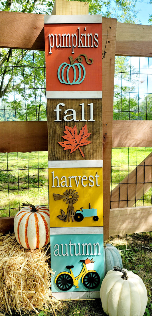 Fall 4 section porch leaner- wholesale