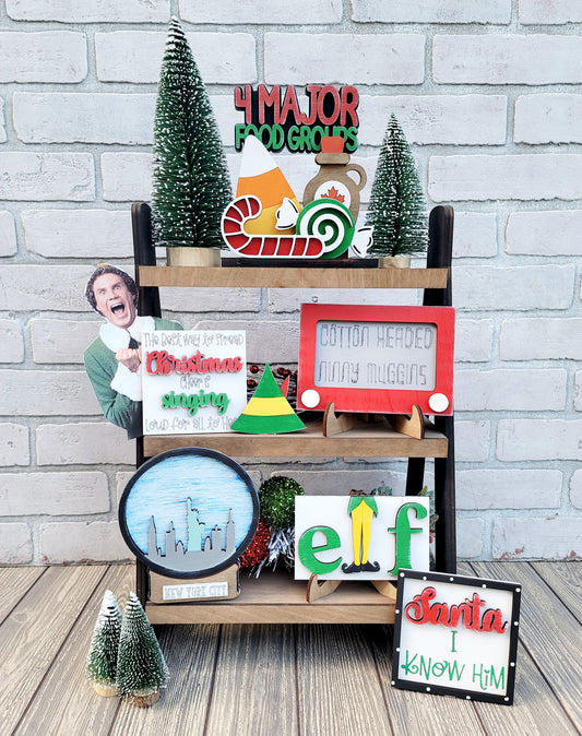 Buddy the Elf Tiered Tray Set