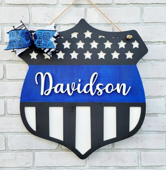 Police/ Thin Blue Line Door Hanger- wholesale