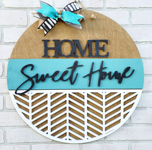 Home Sweet Home Chevron Door Hanger- wholesale