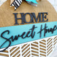 Home Sweet Home Chevron Door Hanger