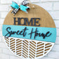Home Sweet Home Chevron Door Hanger