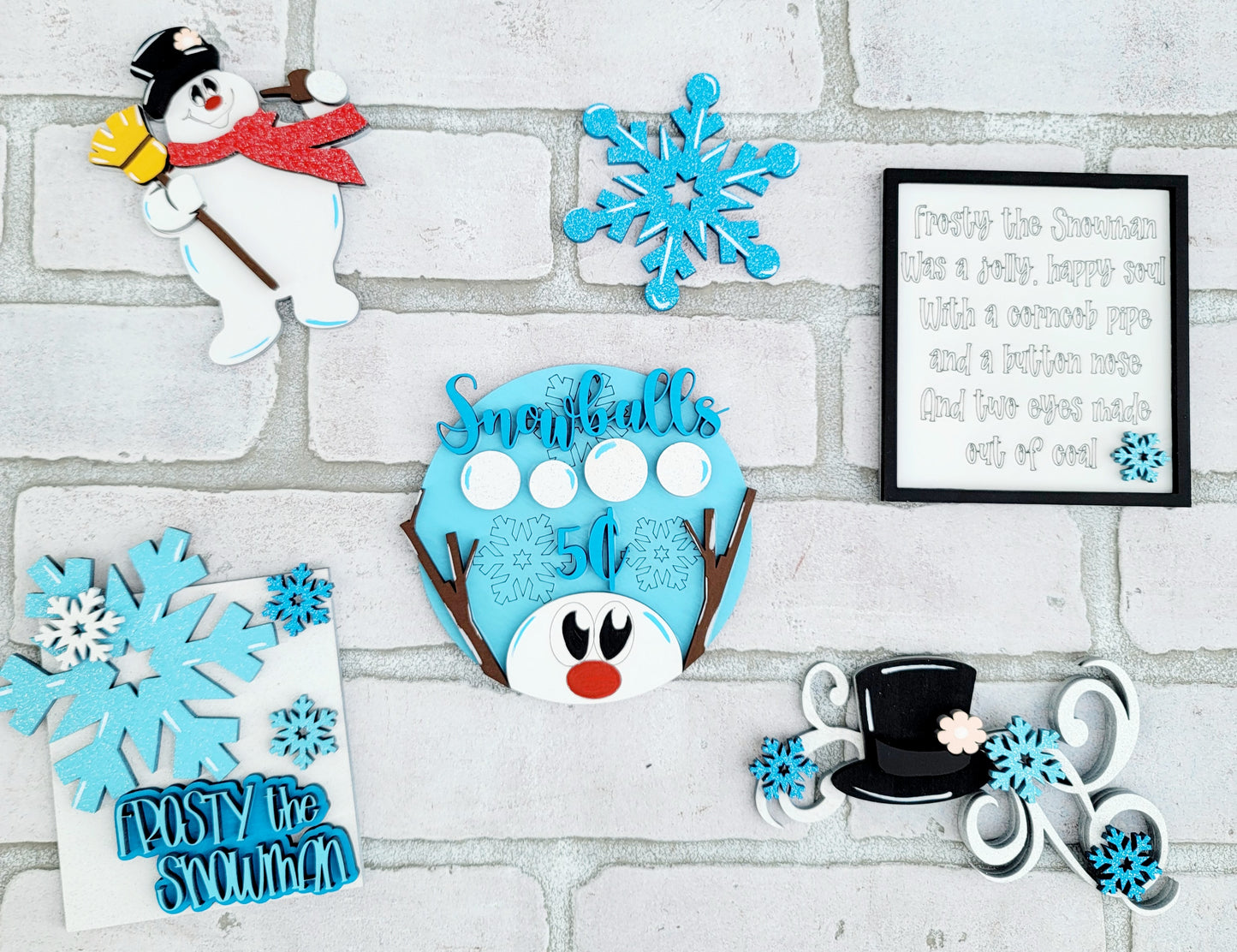 Frosty the Snowman Tiered Tray Set