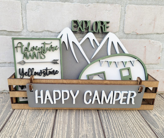 Happy Camper- Interchangeable Inserts