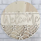 Welcome Easter Egg Door Hanger