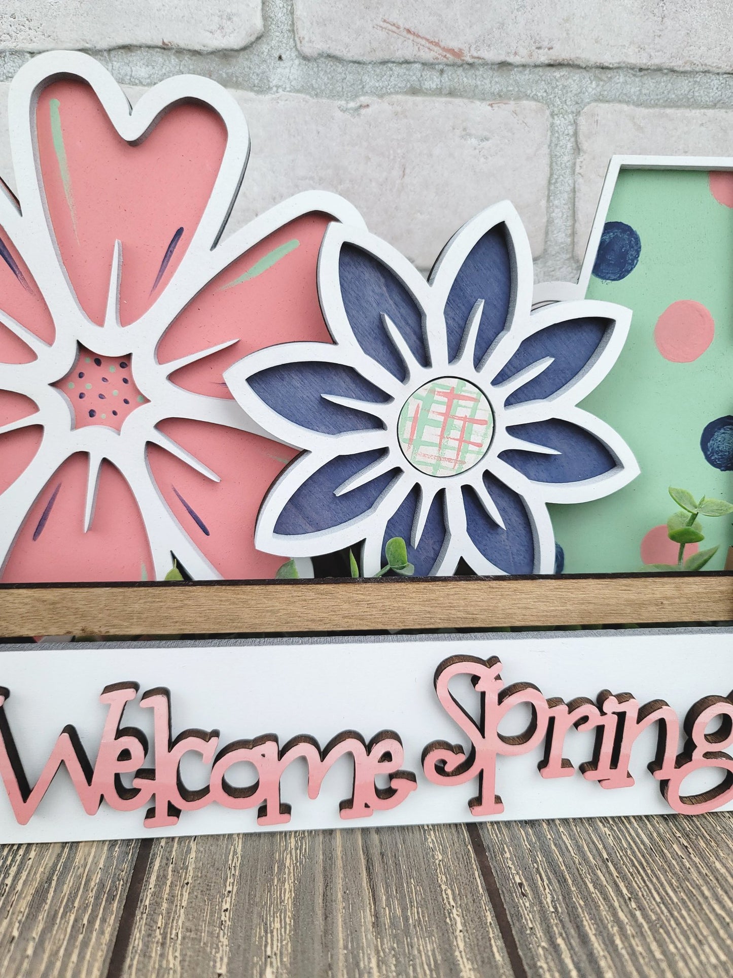 Welcome Spring- Interchangeable Insert