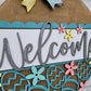 Welcome Easter Egg Door Hanger