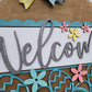 Welcome Easter Egg Door Hanger