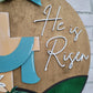 He is Risen Cross Door Hanger