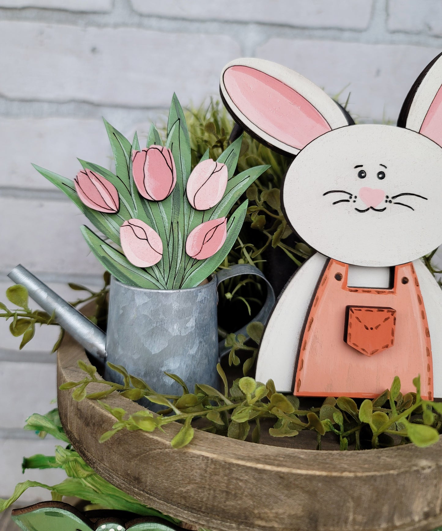 Easter Carrot Patch Tiered Tray Set