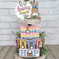 Easter Hop Tiered Tray Set
