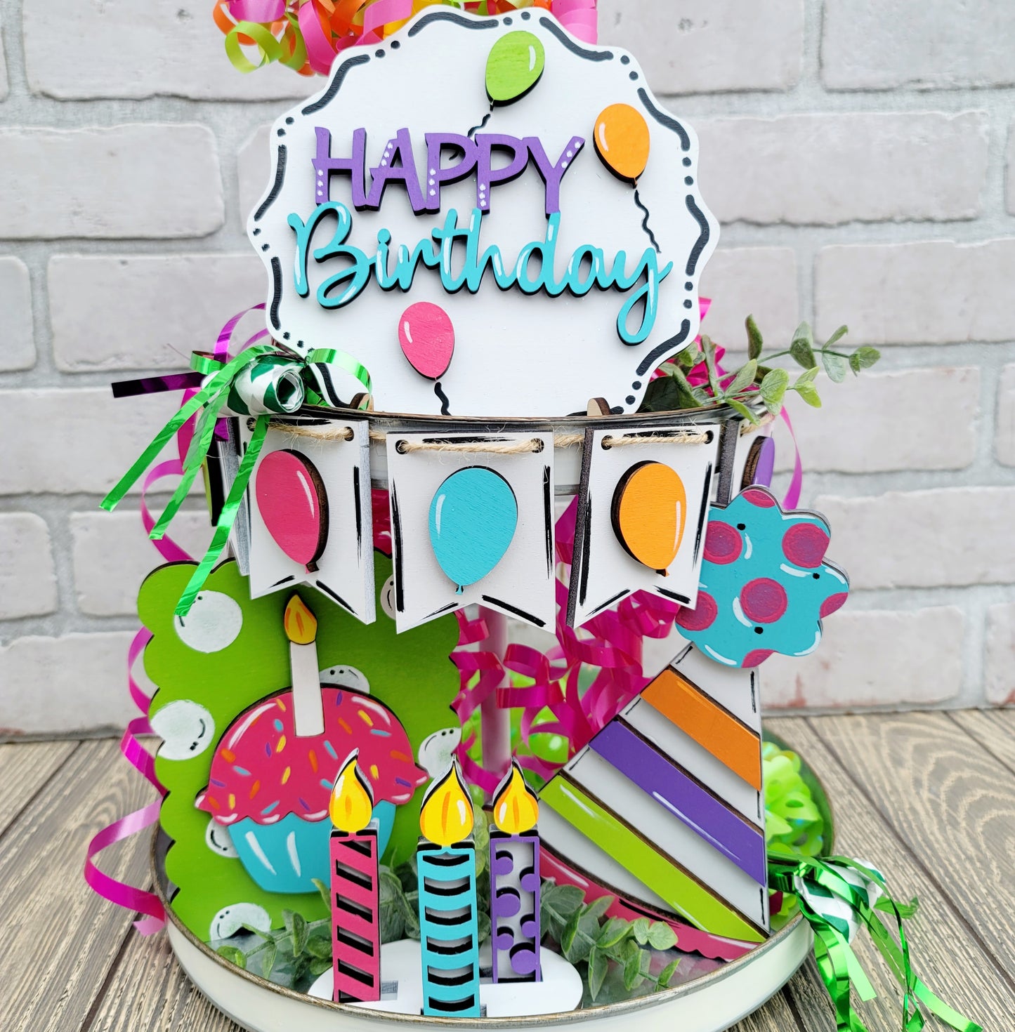 Birthday Tiered Tray Set