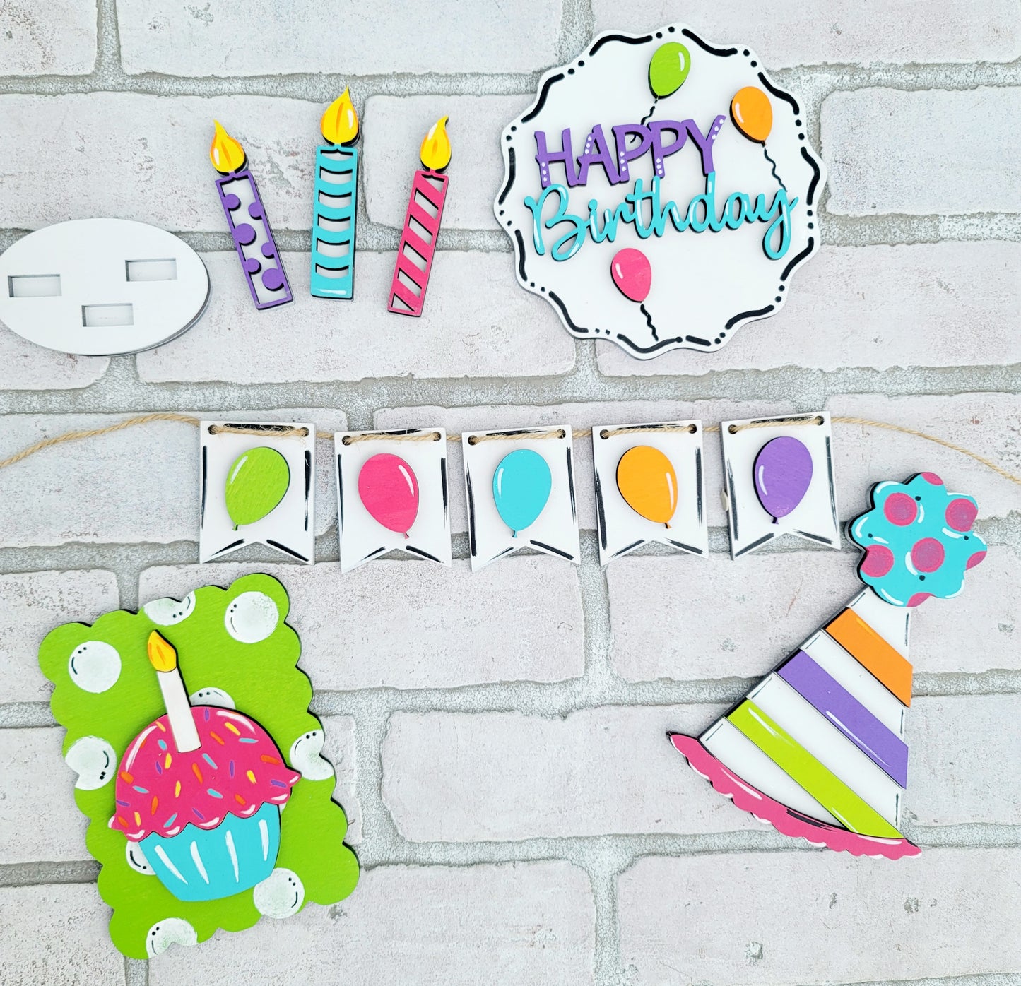 Birthday Tiered Tray Set