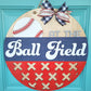 At the Ball Field Door Hanger