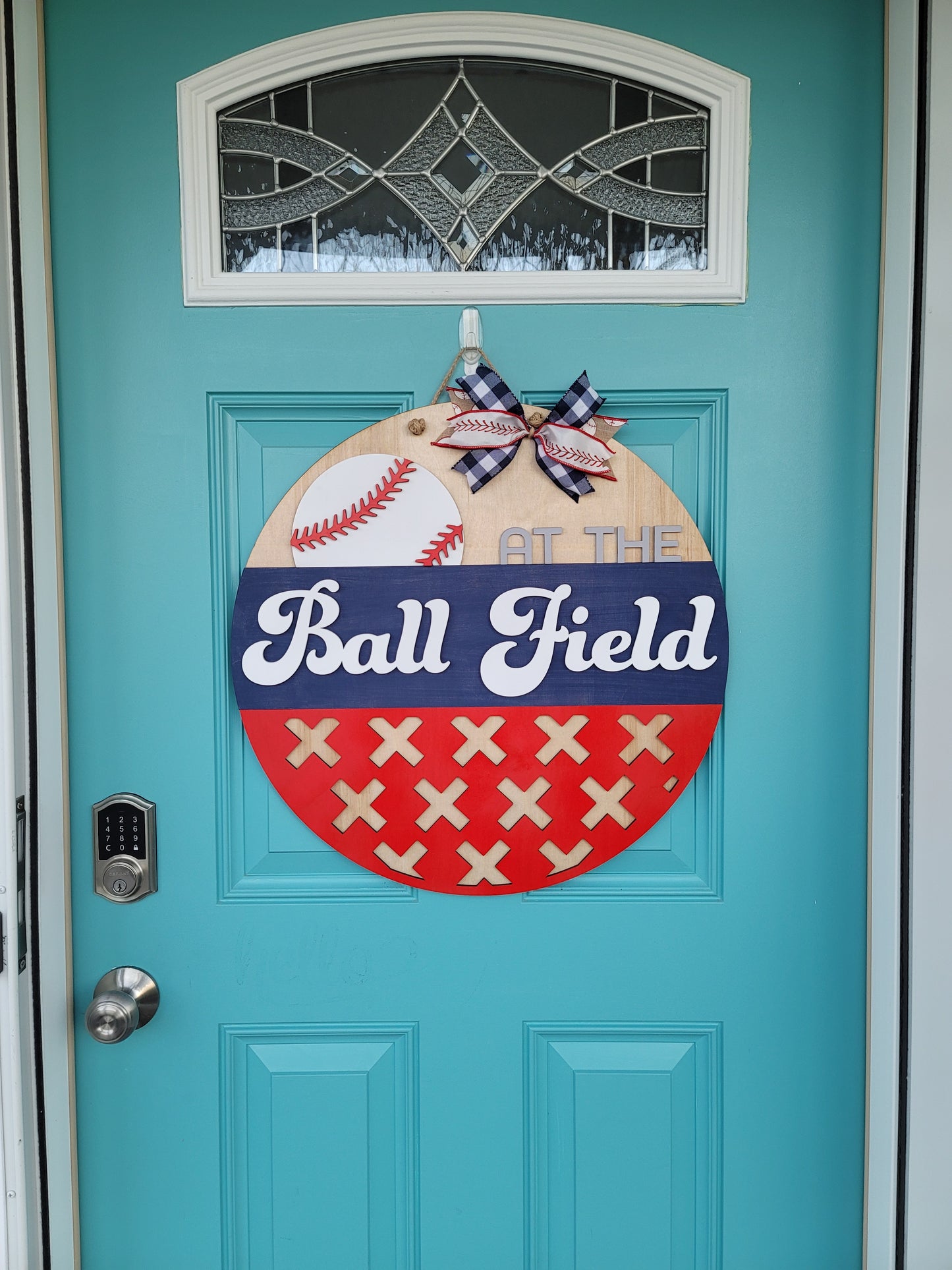 At the Ball Field Door Hanger