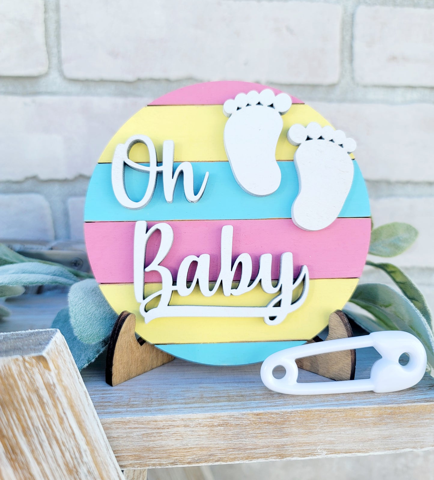 Baby Shower/Gender Reveal Tiered Tray Set