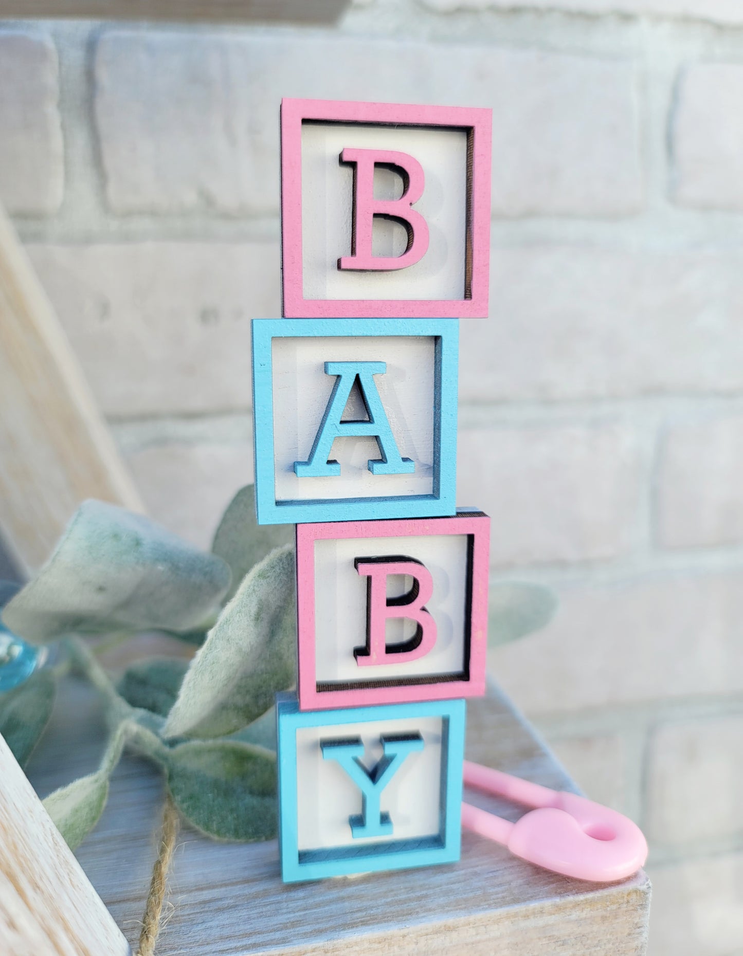 Baby Shower/Gender Reveal Tiered Tray Set