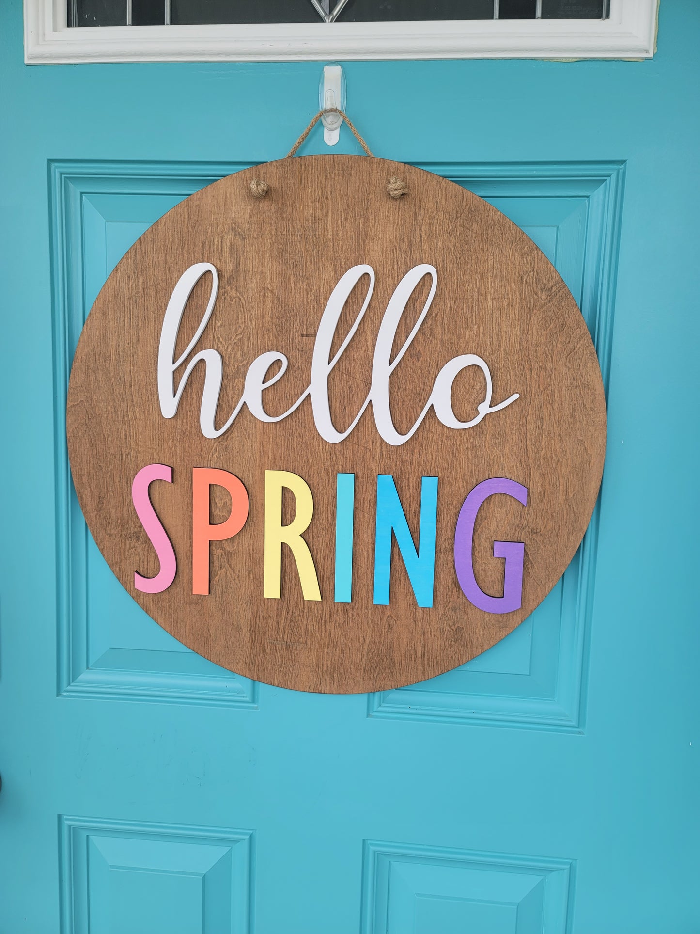 Simple Hello Spring Door Hanger