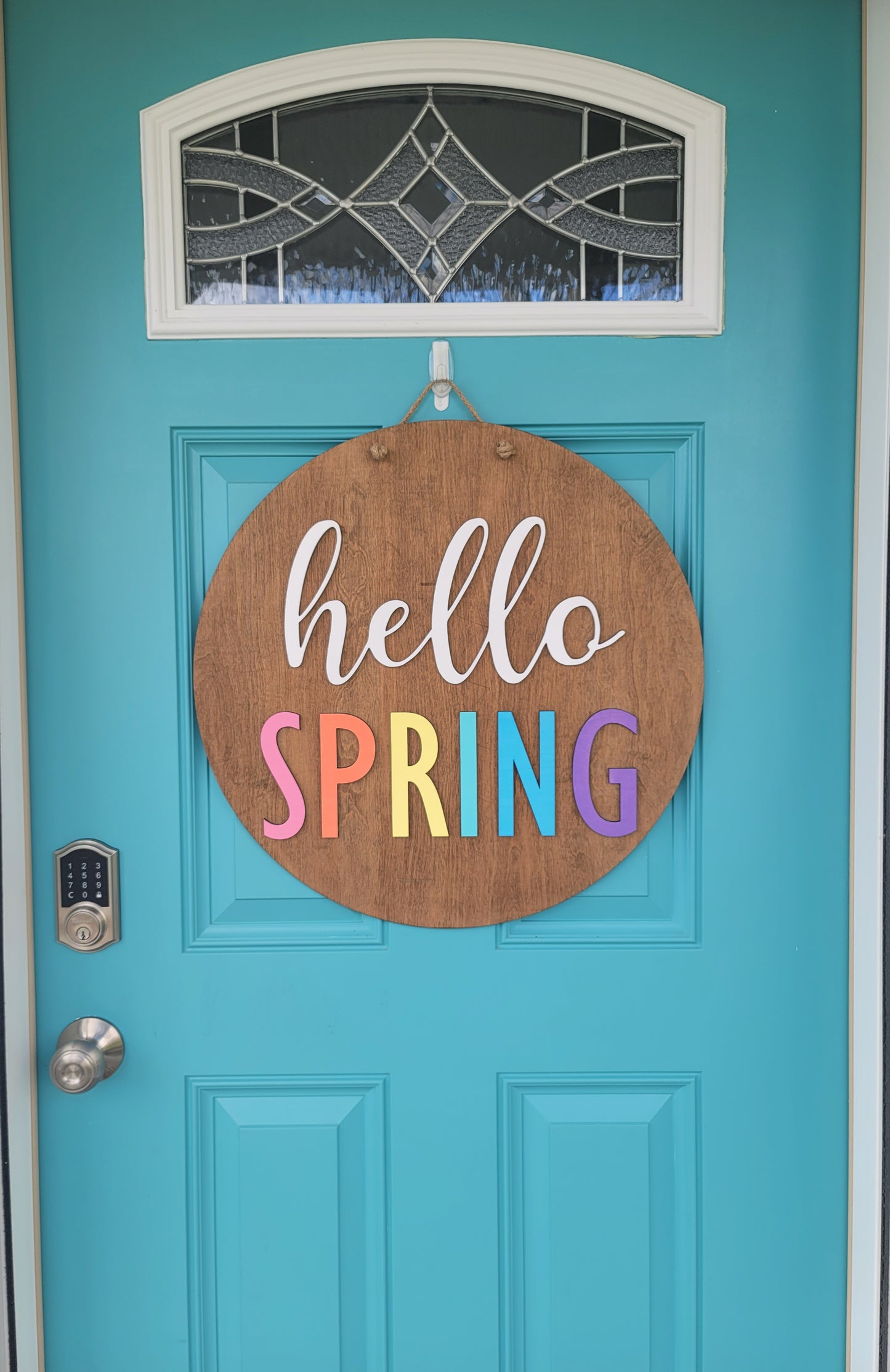 Simple Hello Spring Door Hanger