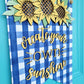 Create Your Own Sunshine Sunflower Door Hanger