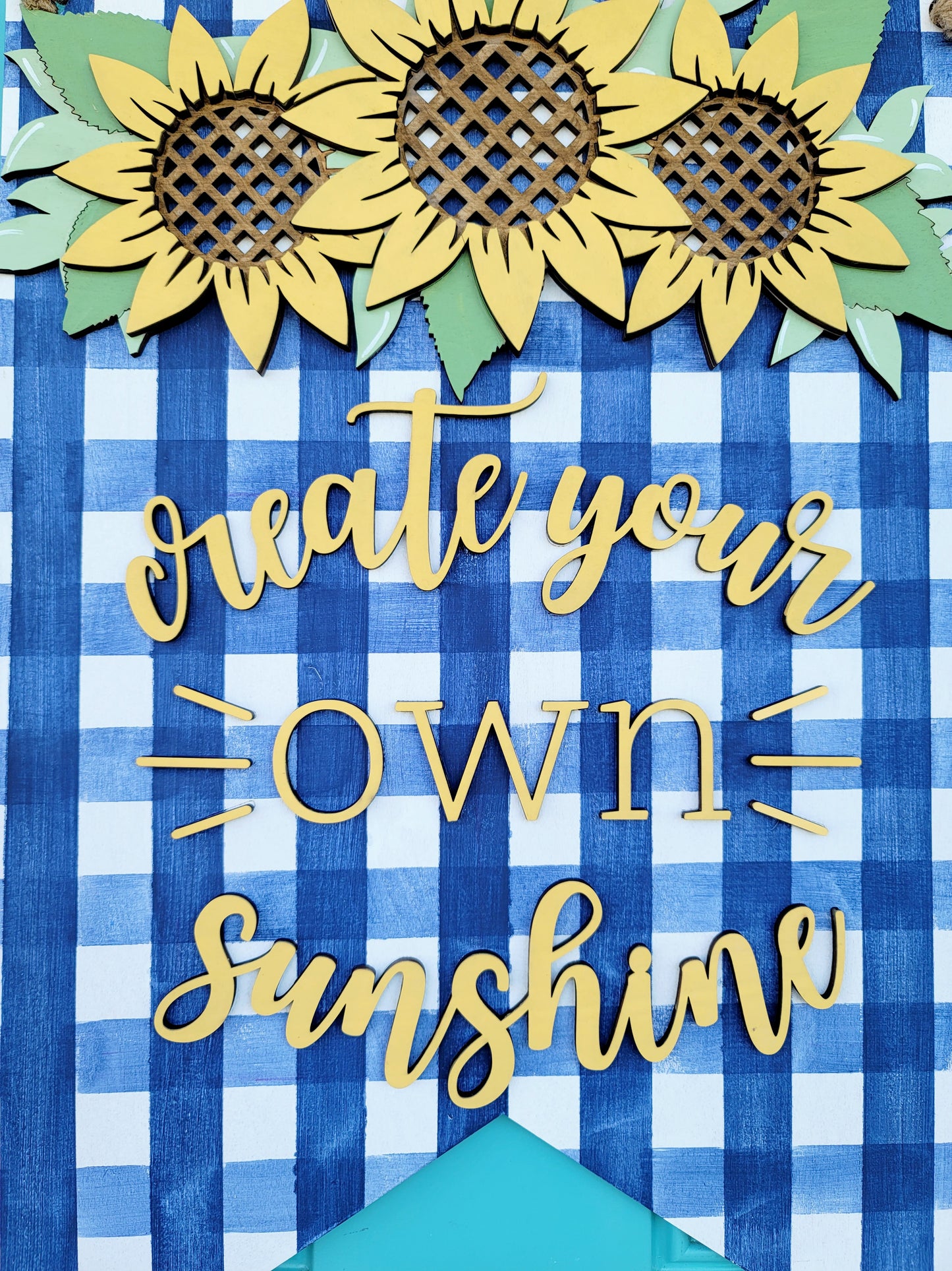 Create Your Own Sunshine Sunflower Door Hanger