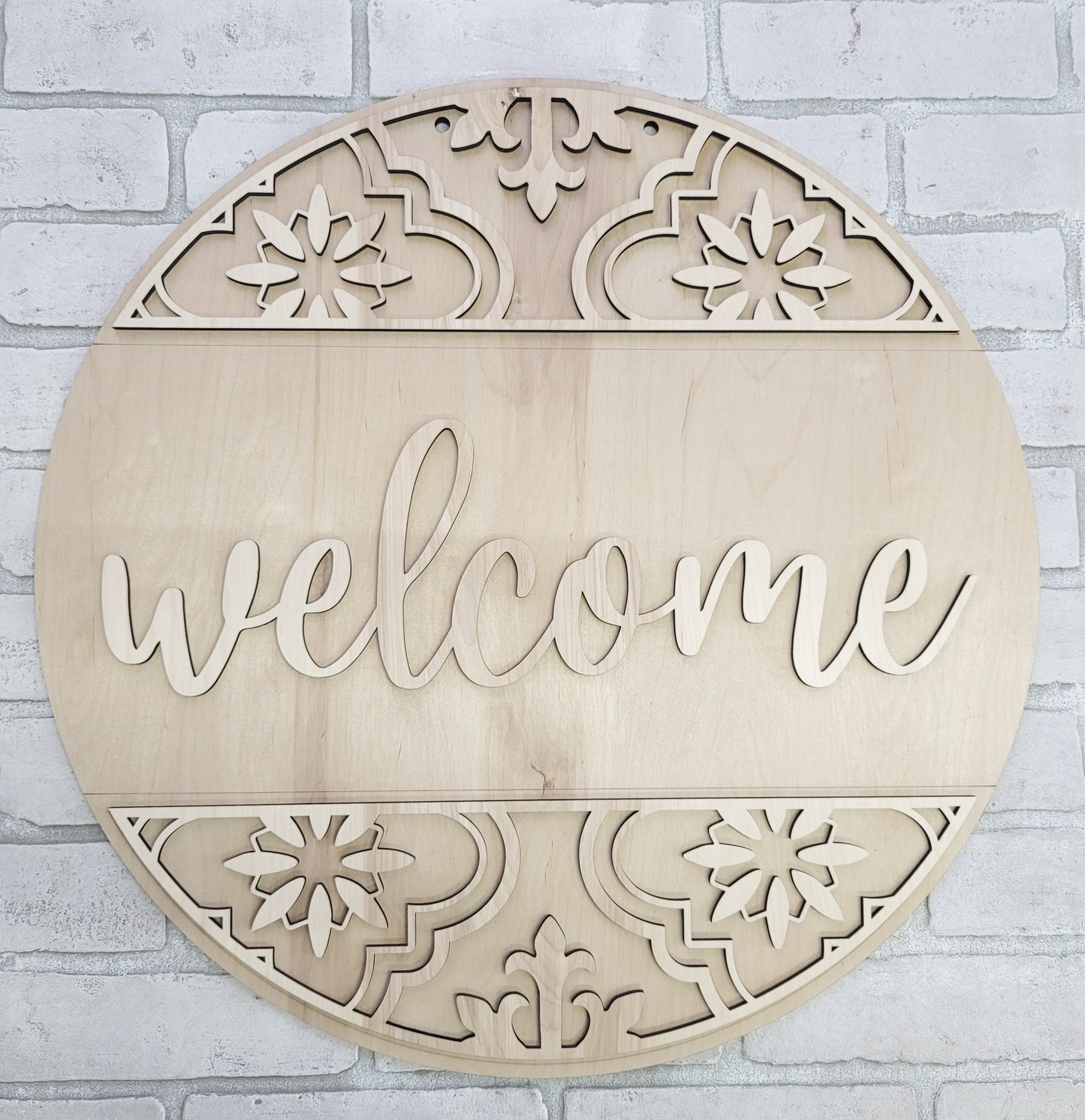 Welcome Boho Door Hanger