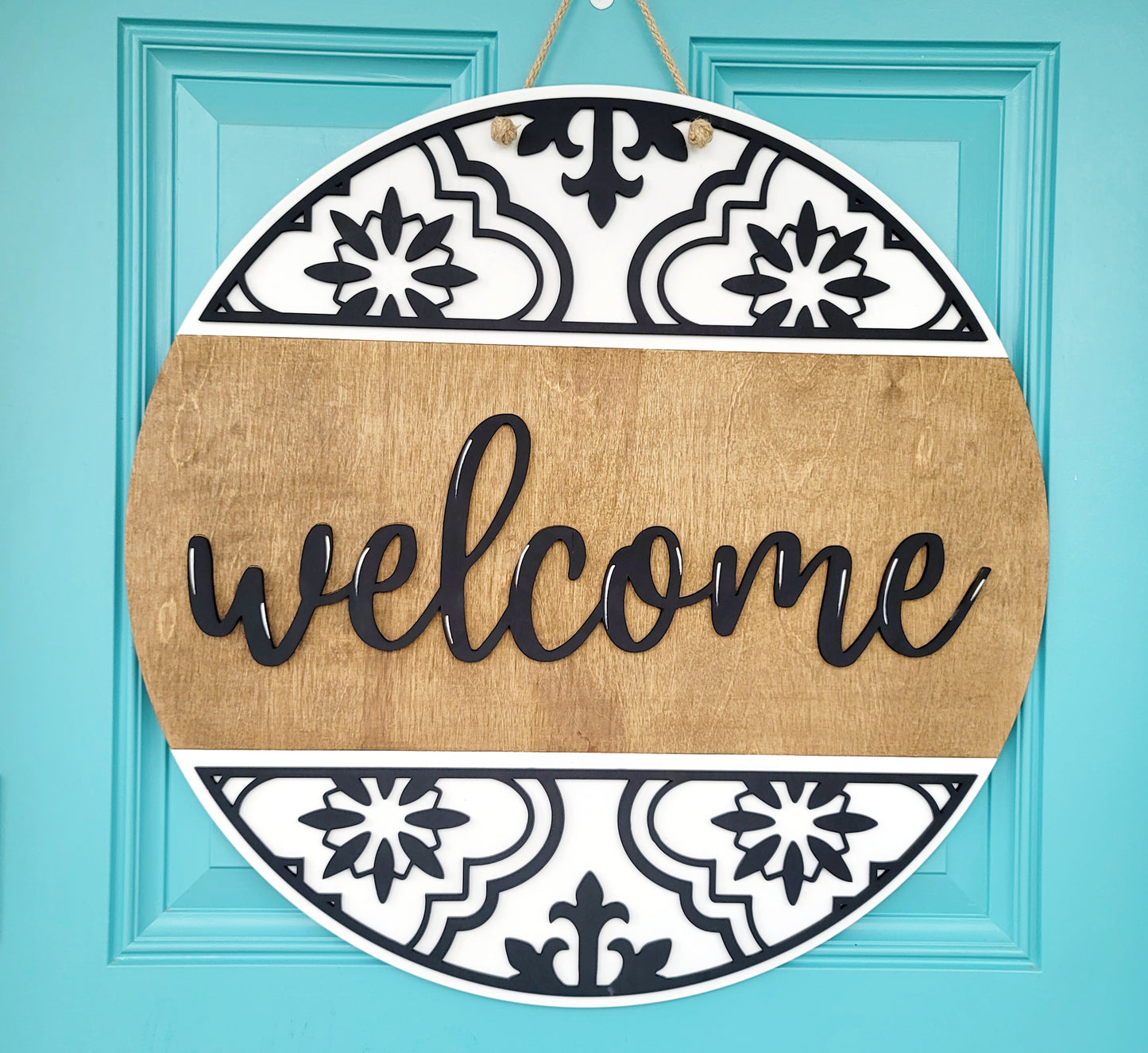 Welcome Boho Door Hanger