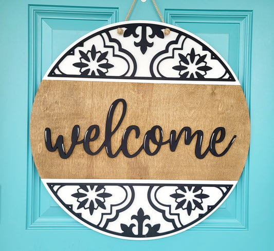Welcome Boho Door Hanger- wholesale