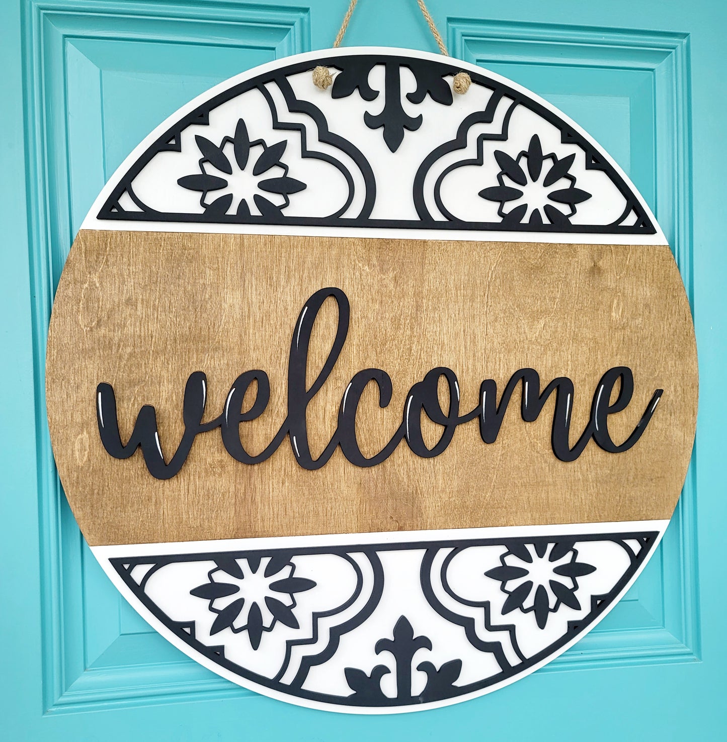 Welcome Boho Door Hanger