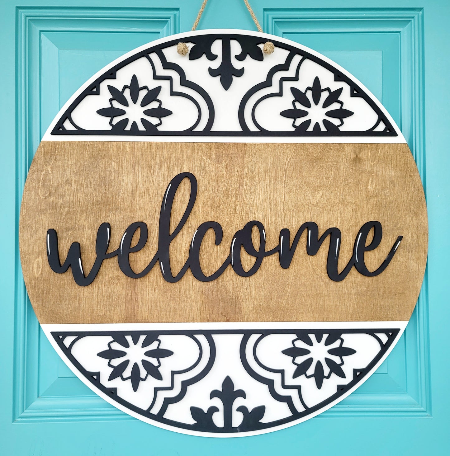 Welcome Boho Door Hanger