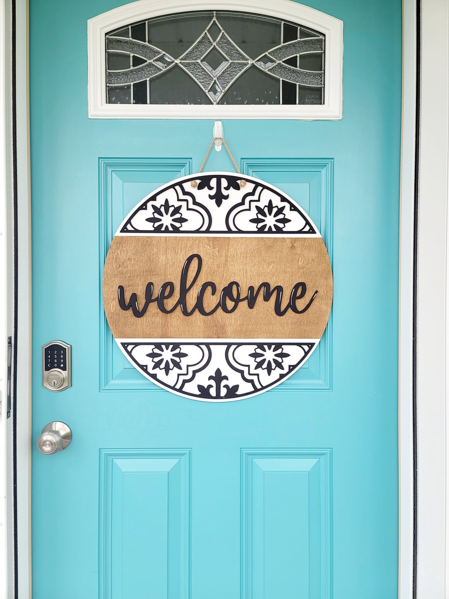 Welcome Boho Door Hanger