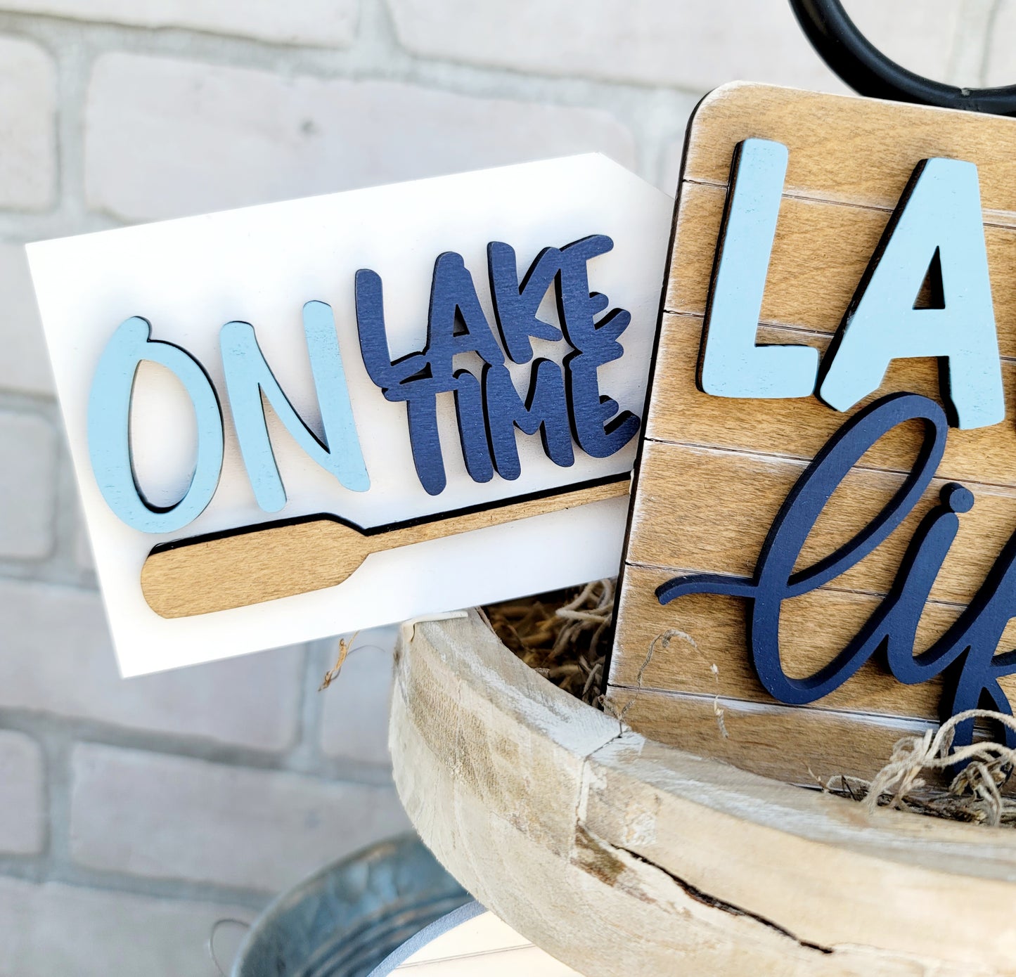 Lake Life Tiered Tray Set