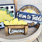 Farmhouse Lemon Tiered Tray Set