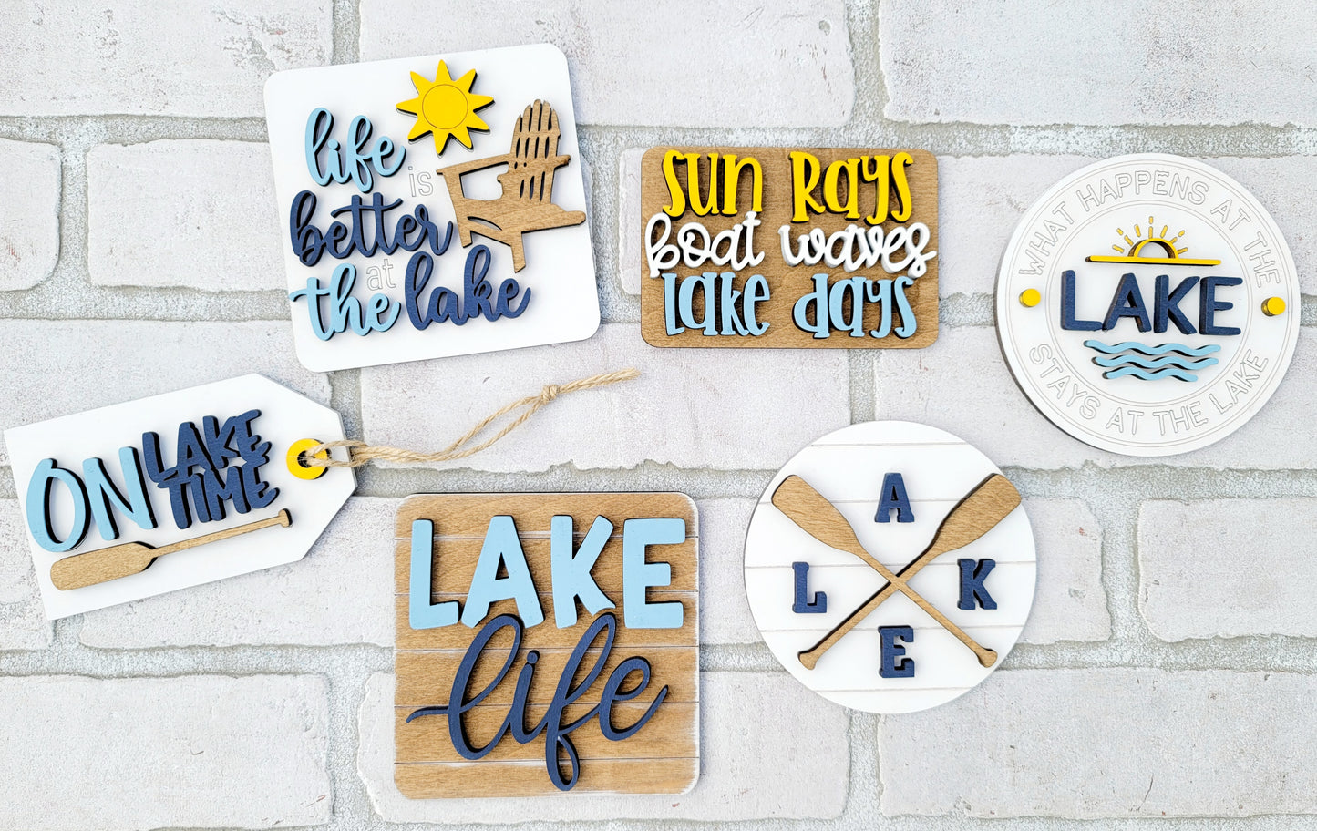 Lake Life Tiered Tray Set