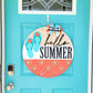 Hello Summer Flip Flop Door Hanger