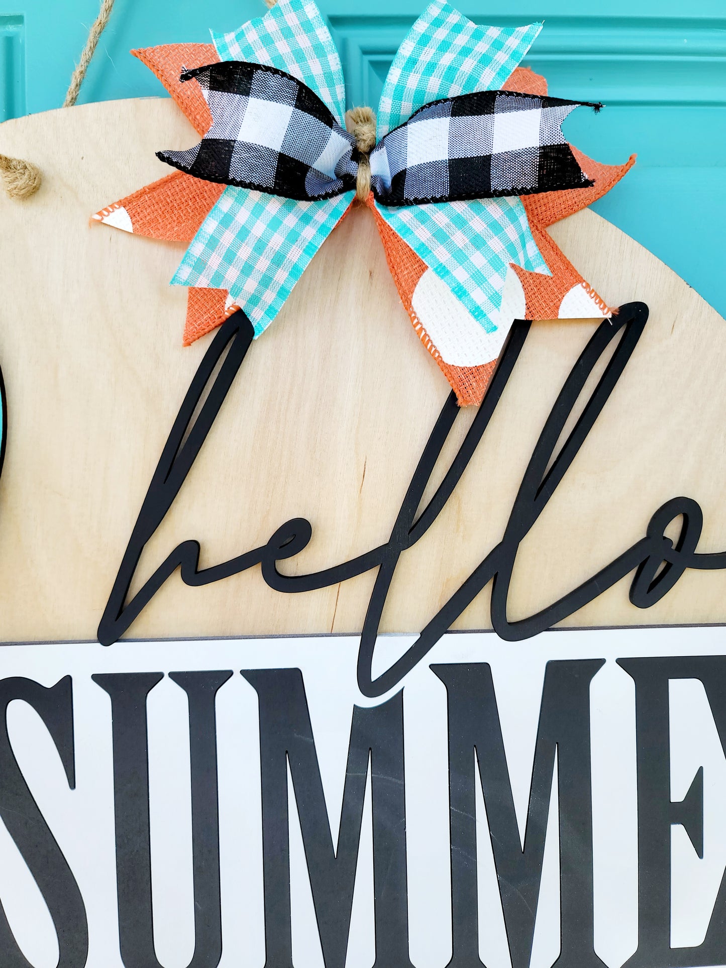 Hello Summer Flip Flop Door Hanger