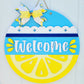 Welcome Lemon Door Hanger