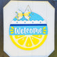 Welcome Lemon Door Hanger