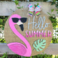 Flamingo Door Hanger