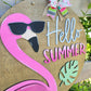 Flamingo Door Hanger