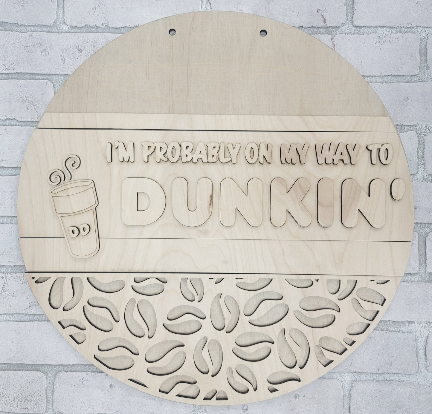 Dunkin' Door Hanger