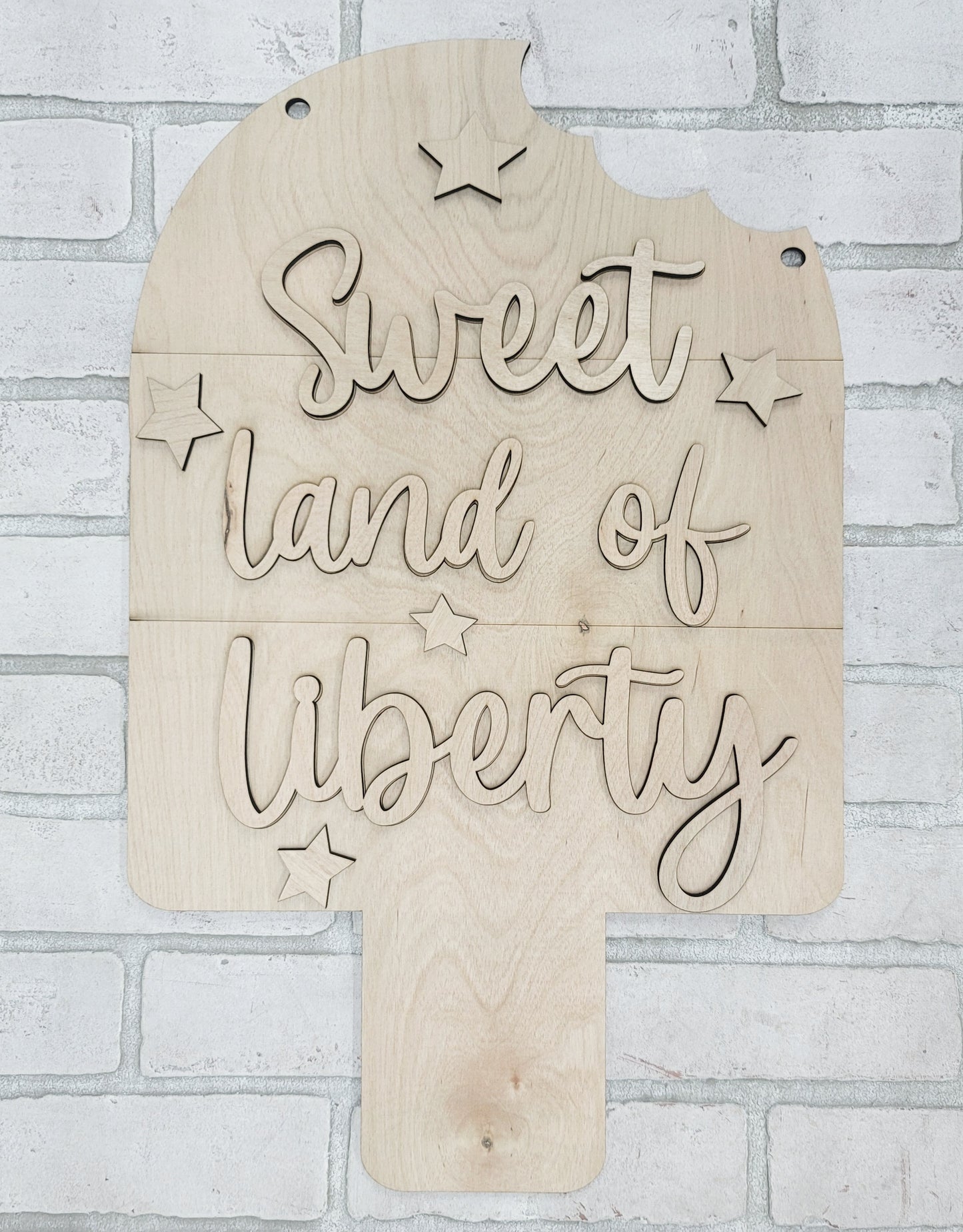 Land of Liberty Popsicle Door Hanger