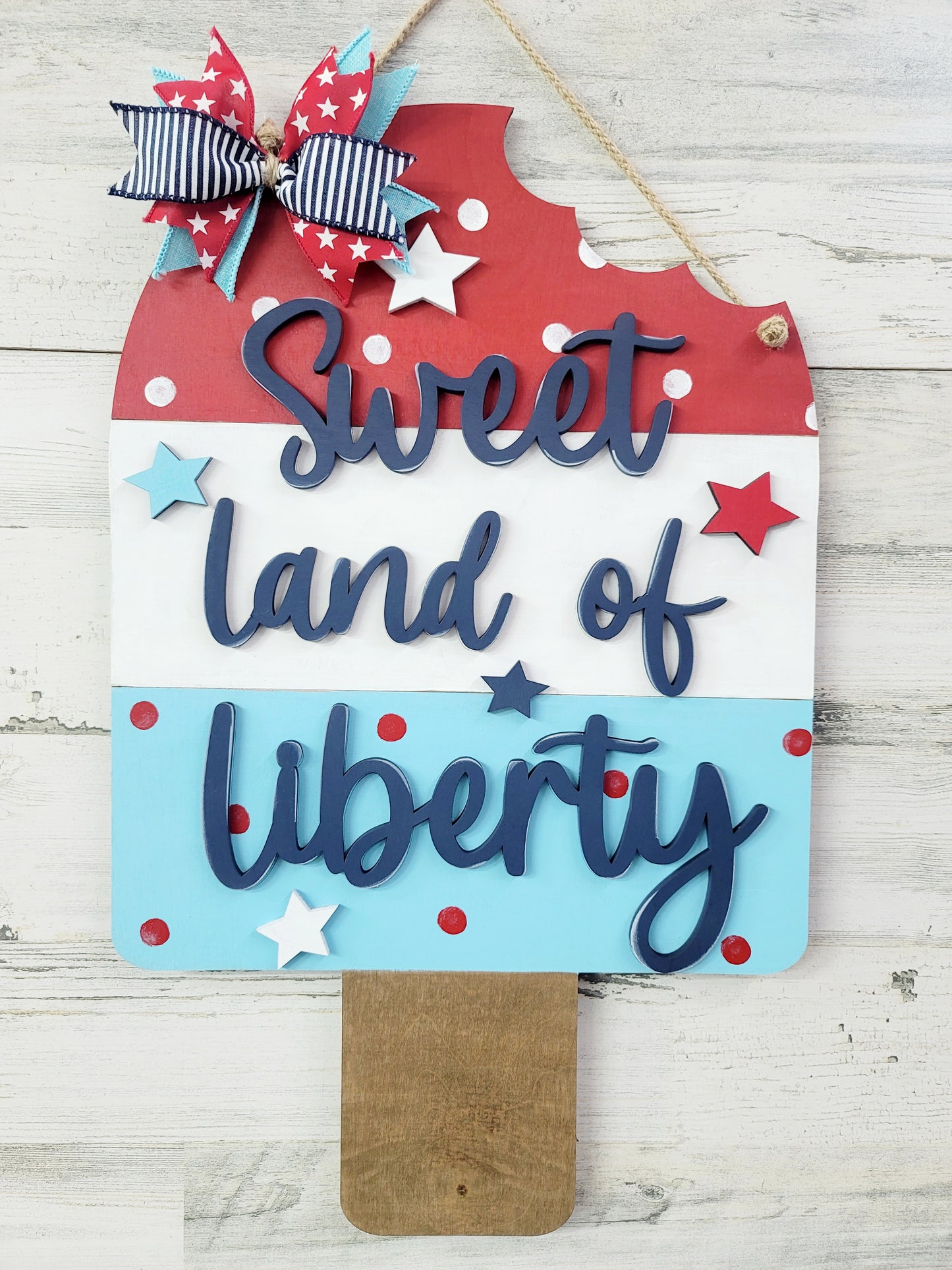 Land of Liberty Popsicle Door Hanger