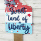 Land of Liberty Popsicle Door Hanger