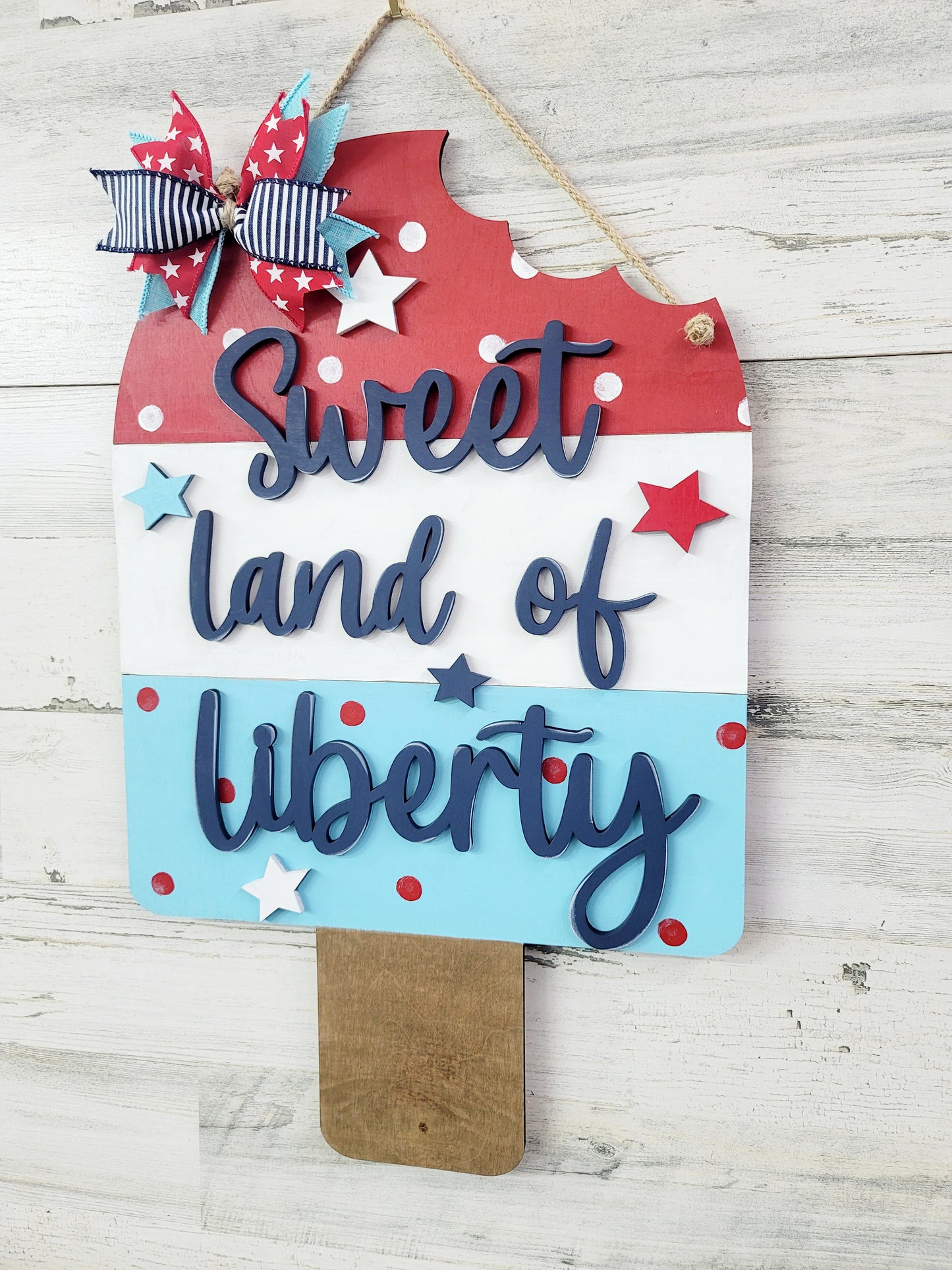 Land of Liberty Popsicle Door Hanger