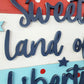 Land of Liberty Popsicle Door Hanger