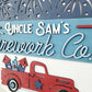 Uncle Sam's Firework Co. Door Hanger